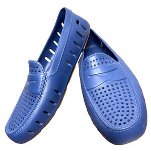 Floafers Penny Loafer Blue Orange Size 10 Men's Lightweight Shoes Travel Wedding